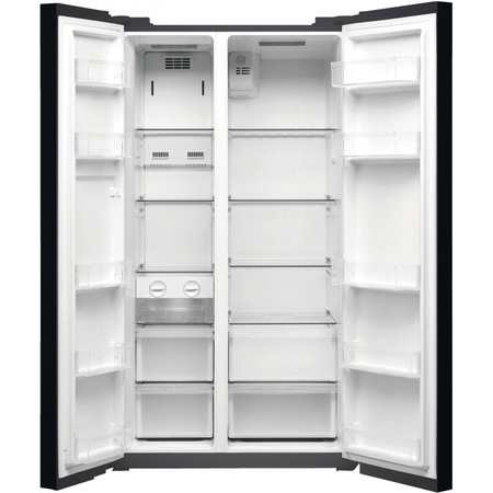 Side by side Hotpoint SXBHAE925, 510 l, Clasa A+, No Frost, H 178.8 cm, Sticla Neagra