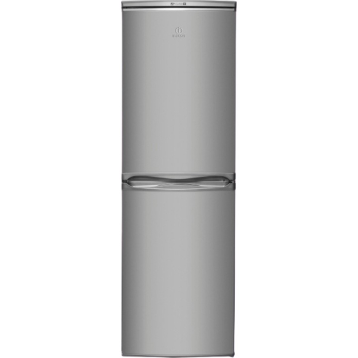 Combina frigorifica Indesit CAA55NX, 254 l, Clasa F, H 174 cm, Inox