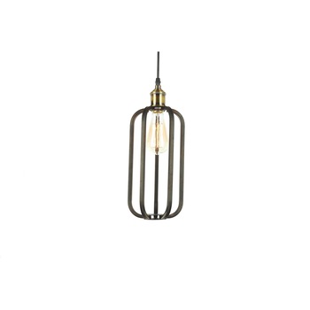 Pendul Atrium, culoare negru cu auriu, structura metalica, inaltime 40 cm, fir ajustabil, Maison M Pendul Atrium, culoare negru cu auriu, structura metalica, inaltime 40 cm, fir ajustabil, Maison M