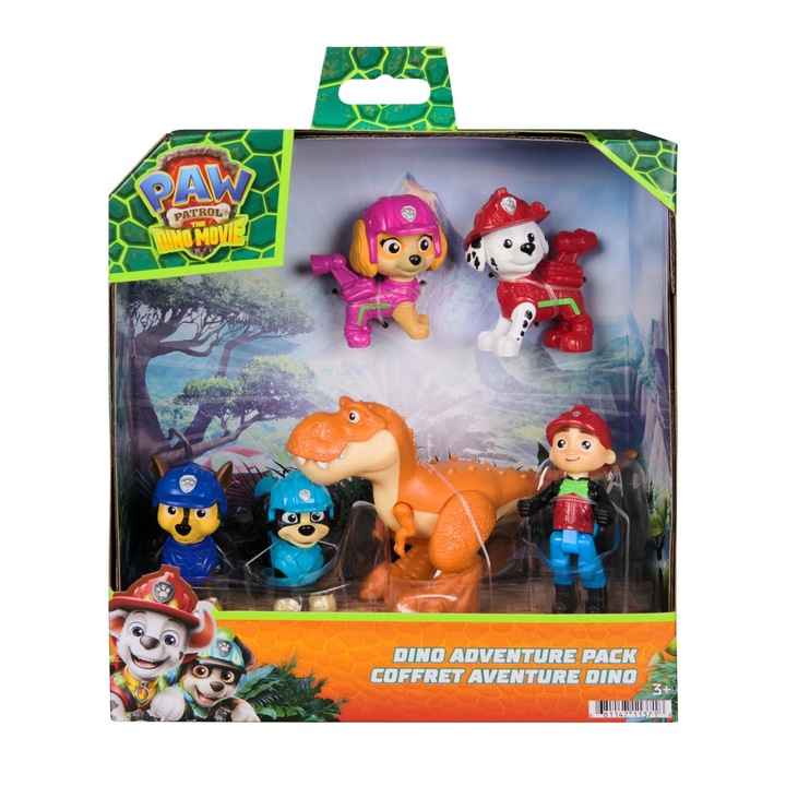 Комплект фигурки Paw Patrol Dino Rescue, 6 героя, многоцветен