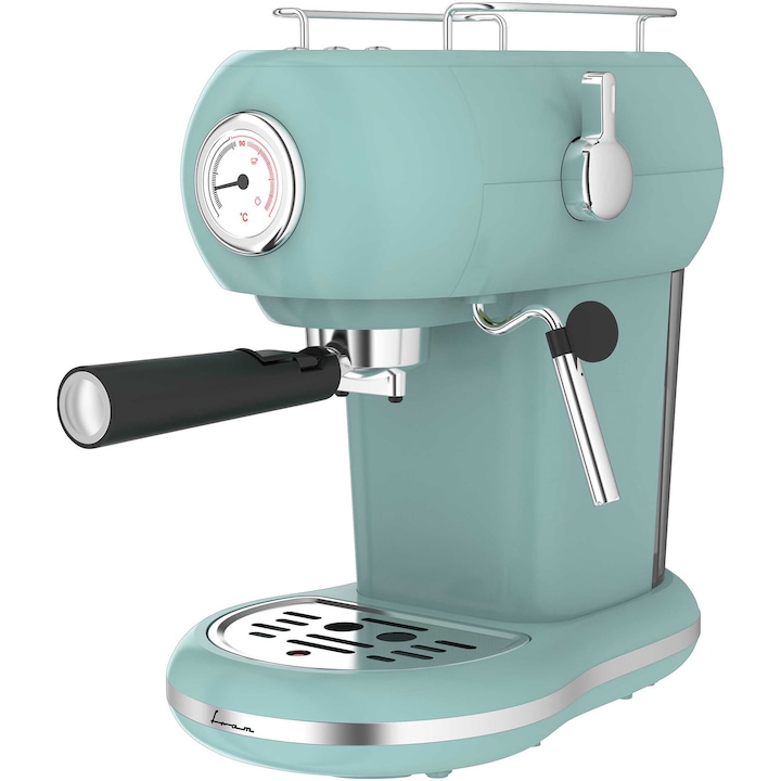 Espressor KRUPS cu capsule NESCAFÉ® Dolce Gusto® Mini Me KP123B10, 1500 W, 15 bari presiune, capacitate rezervor 0.8 L, functie Eco, gri