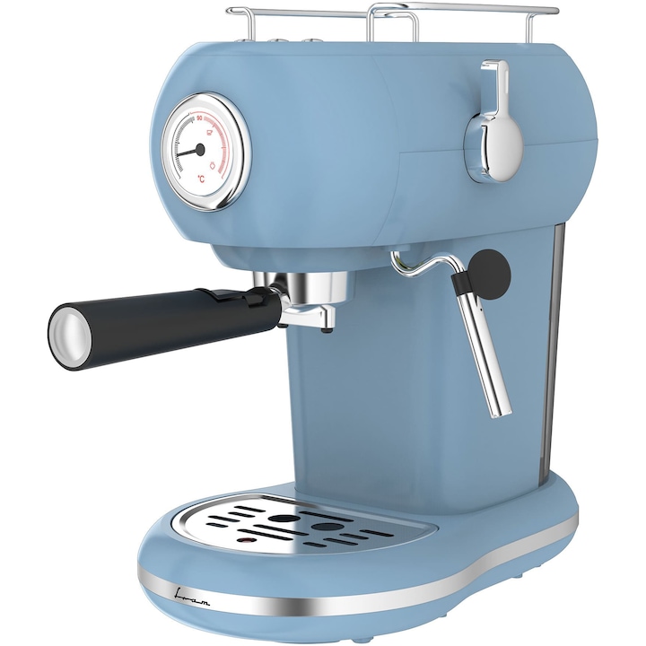 Espressor automat De’Longhi Magnifica Start ECAM 220.30.SB, 1450 W, 4 tipuri de bauturi, 15 bari, Sistem de spumare lapte manual, Negru argintiu