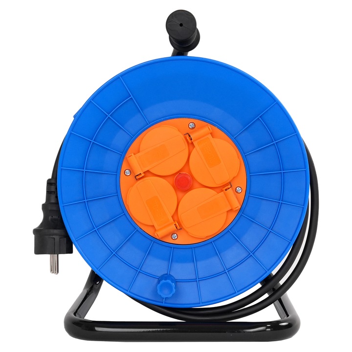 Derulator HEPOL, 4 prize cu CP (3x1.5mm) 25 m