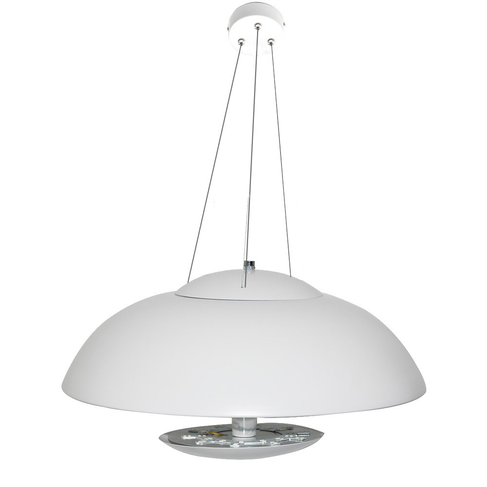 Lustra forma Ciuperca, cu lumina ascunsa si telecomanda, 28W, Diametru 50 cm, Alb
