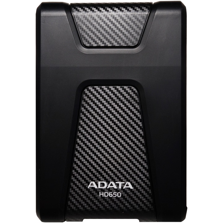 Външен хард диск ADATA Durable HD650, 4TB, 2.5", USB 3.2, Черен