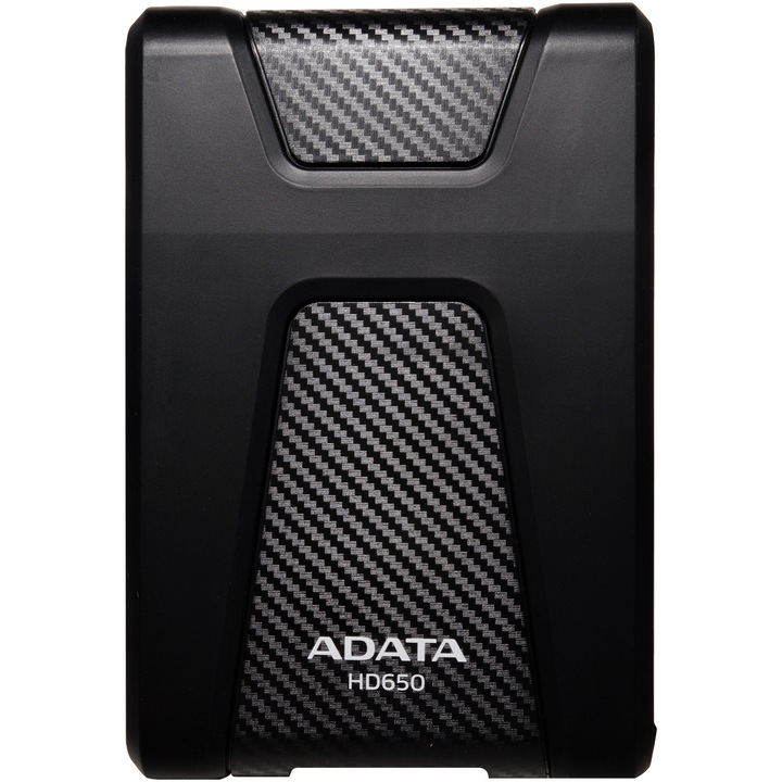 Външен хард диск ADATA Durable HD650 2TB, 2.5", USB 3.1, Черен