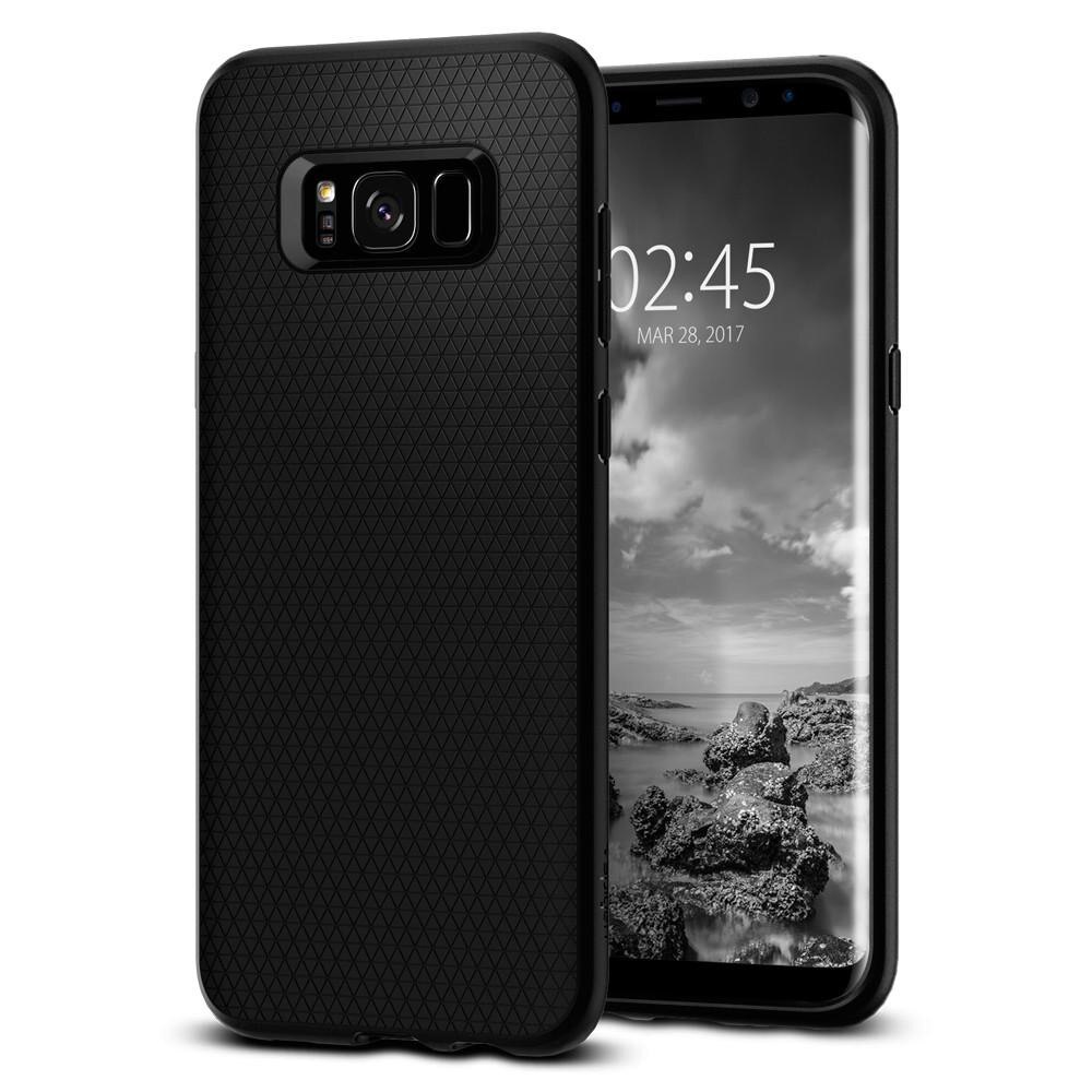 Husa TPU Spigen pentru Samsung Galaxy S8+ G955, Liquid Air, Negru 571CS21663