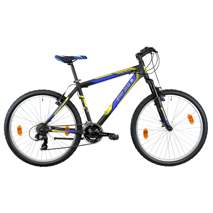 Велосипед MTB 26" Good Bike Proxima, Black/Blue/Yellow, 46 см/S-M