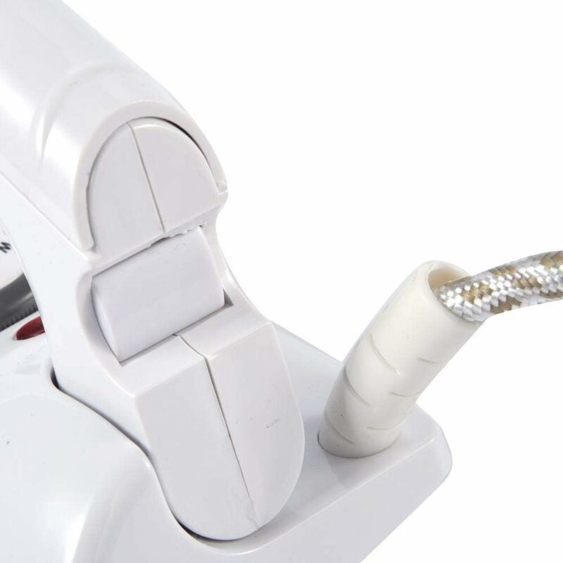 Fier de calcat cu abur mini portabil cu control al temperaturii si spray pentru calatorii si uz casnic, albastru si alb, 1 bucata