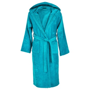 Halat de baie 100% bumbac cu gluga  Halat de baie 100% bumbac cu gluga