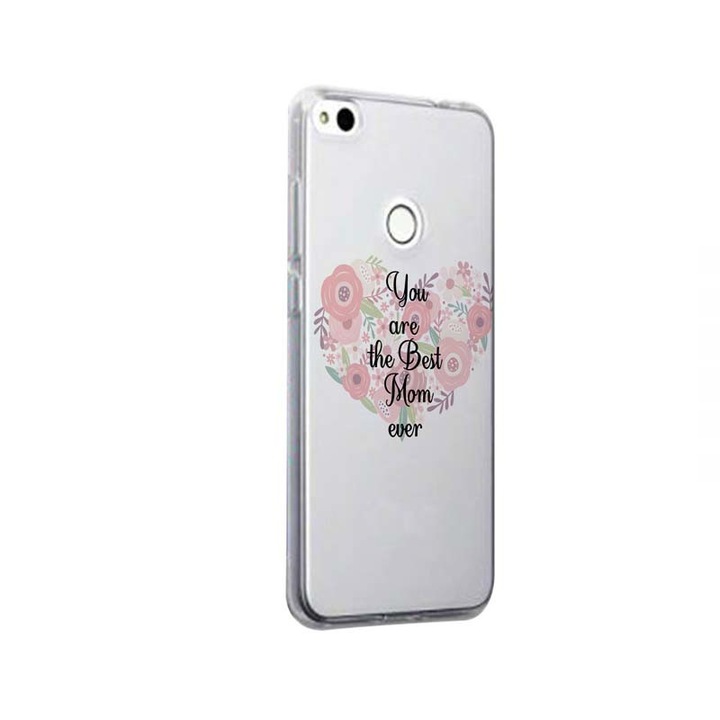 Силиконов калъф, прозрачен, тънък, най-добрата майка някога, HTC Desire 12 Plus