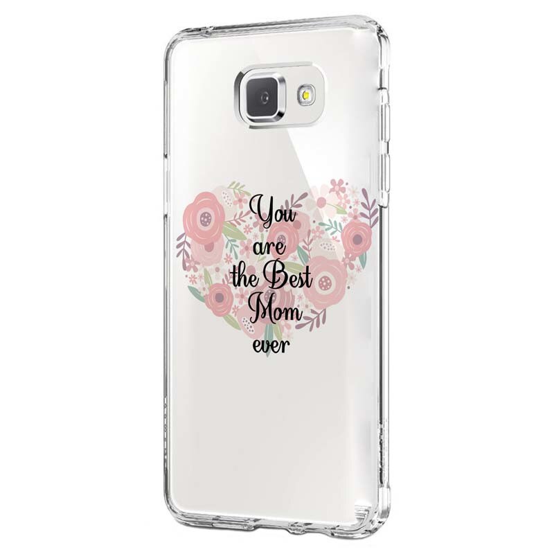 Husa Silicon, Transparent, Ultra Slim 0.3MM, Best Mom Ever, Samsung Galaxy A3 2017