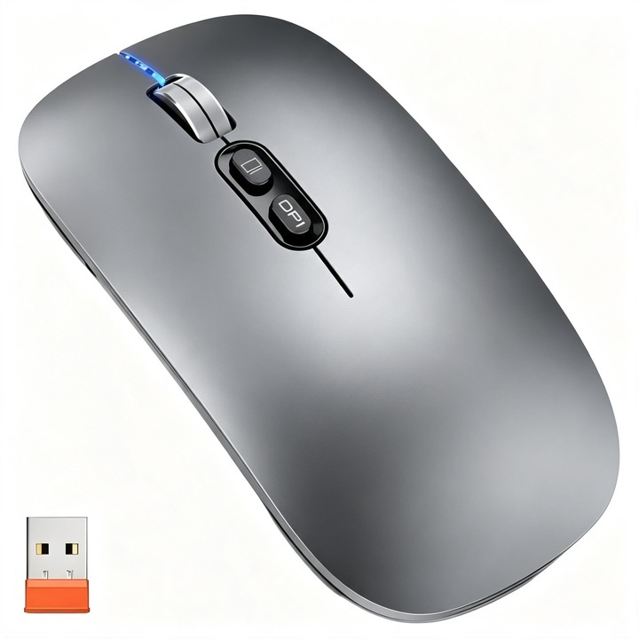Mouse Wireless ASUS MD200 Silent Plus, Verde