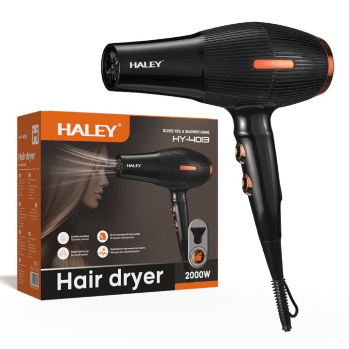 HALEY HY-4015 professzionális hajszárító, 2000W, intelligens hőmérséklet-szabályozás