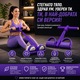 Fitness Gumiszalag Pedálokkal és 6 Ellenállási Csővel, NARCIX®, Többfunkciós Extender Karra, Hasra, Lábakra és Hátra, Kényelmes Fogantyúk, Természetes Latex, Otthoni Edzés, Lila