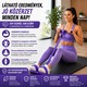 Fitness Gumiszalag Pedálokkal és 6 Ellenállási Csővel, NARCIX®, Többfunkciós Extender Karra, Hasra, Lábakra és Hátra, Kényelmes Fogantyúk, Természetes Latex, Otthoni Edzés, Lila
