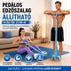 Fitness Gumiszalag Pedálokkal és 6 Ellenállási Csővel, NARCIX®, Többfunkciós Expander Karra, Hasra, Lábakra és Hátra, Kényelmes Fogantyúk, Természetes Latex, Otthoni Edzés, Kék