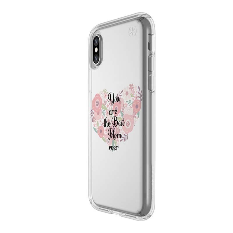 Husa Silicon, Transparent, 0.5MM, Best Mom Ever, Apple iPhone X
