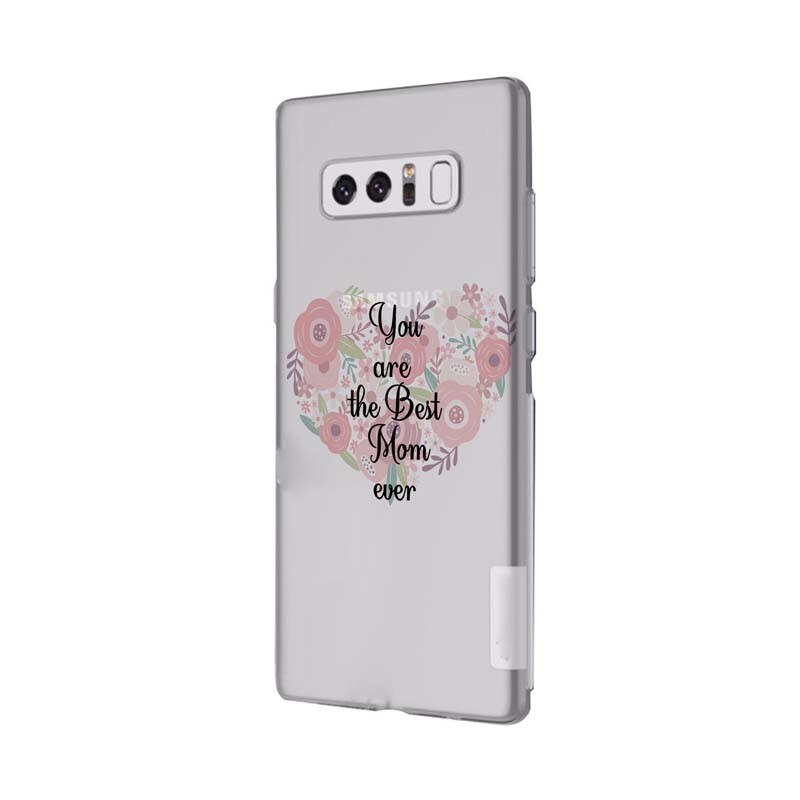 Husa Silicon, Transparent, Ultra Slim 0.3MM, Best Mom Ever, Samsung Galaxy Note 8