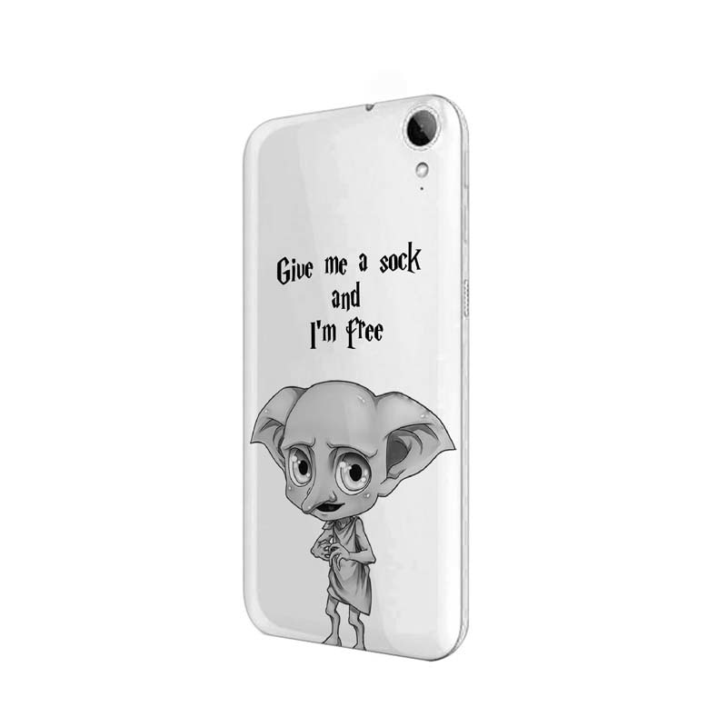 Husa Silicon, Transparent, Ultra Slim 0.3MM, Harry Potter - Dobby, HTC Desire 825