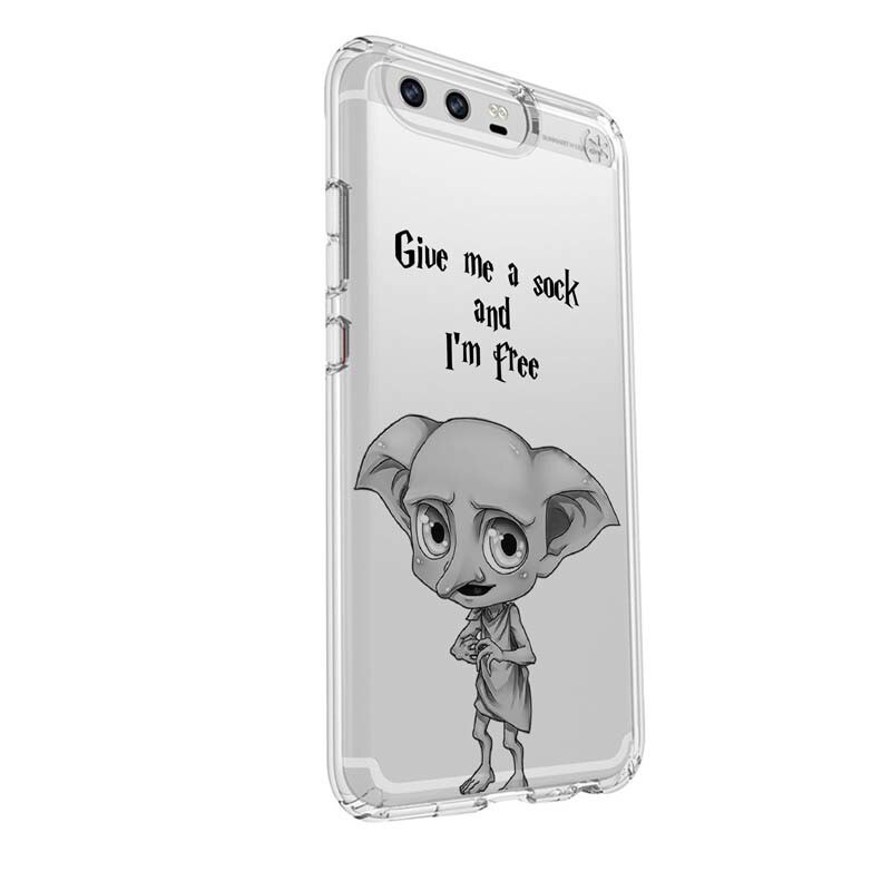 Husa Silicon, Transparent, Ultra Slim 0.3MM, Harry Potter - Dobby, Huawei HONOR 9