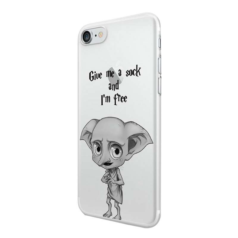 Husa Silicon, Transparent, 0.5MM, Harry Potter - Dobby, Apple iPhone 6/6S