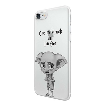 Husa Silicon, Transparent, 0.5MM, Harry Potter - Dobby, Samsung Galaxy S6 Edge Husa Silicon, Transparent, 0.5MM, Harry Potter - Dobby, Samsung Galaxy S6 Edge
