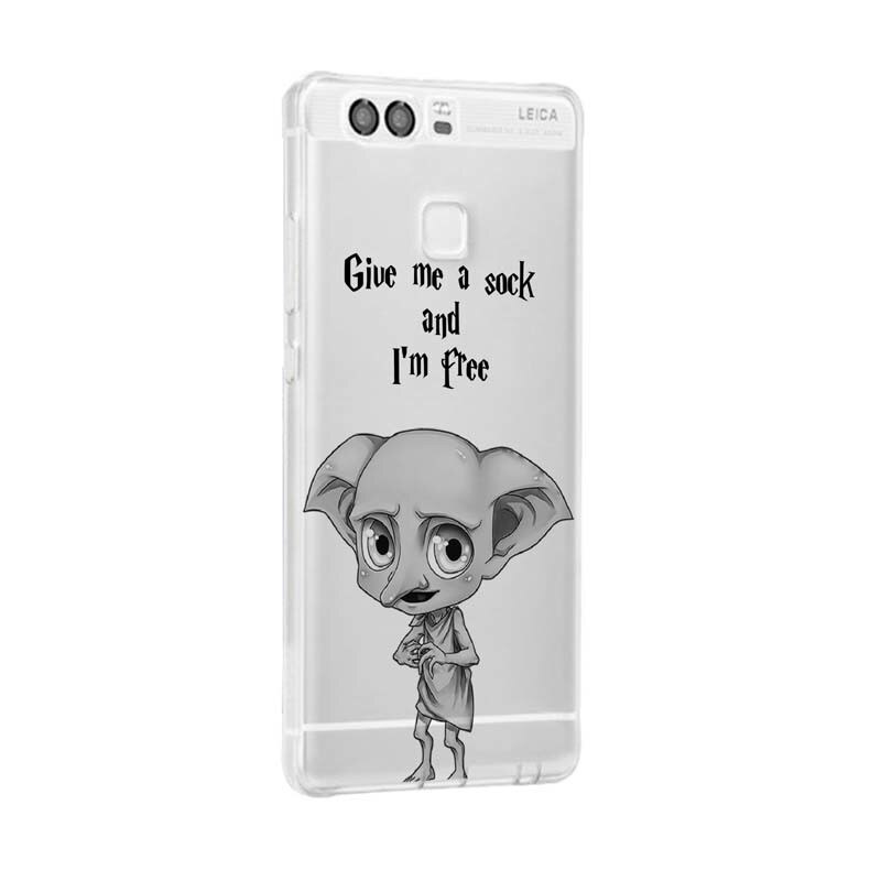 Husa Silicon, Transparent, 0.5MM, Harry Potter - Dobby, Huawei P10 Lite