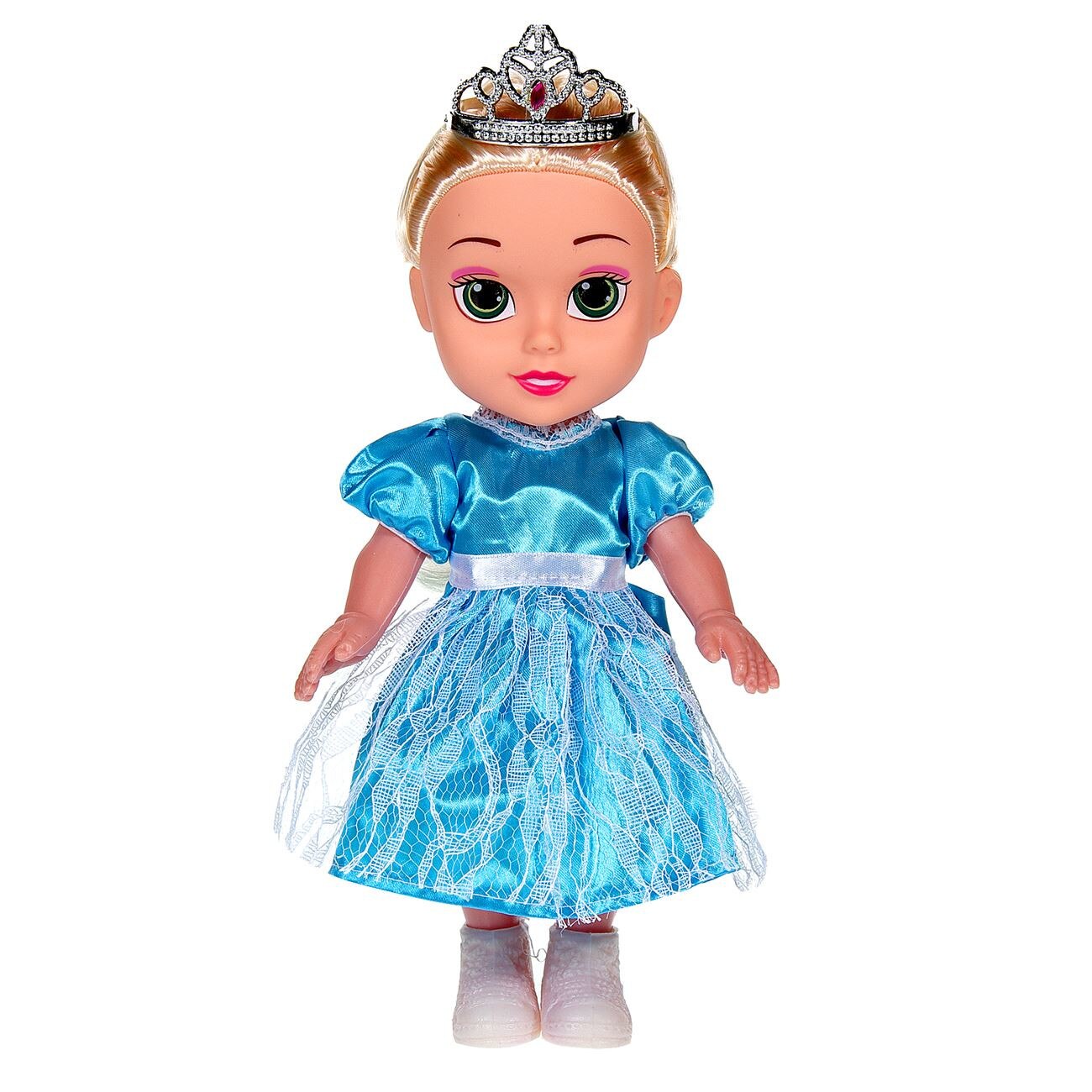 Papusa Soda Fresh S-Toys, Printesa Ania, 30 cm, Canta, Albastra