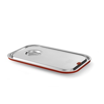 Capac Gastronorm cu banda siliconata GN 2/3 - gama Hendi, Kitchen Line, inox Capac Gastronorm cu banda siliconata GN 2/3 - gama Hendi, Kitchen Line, inox