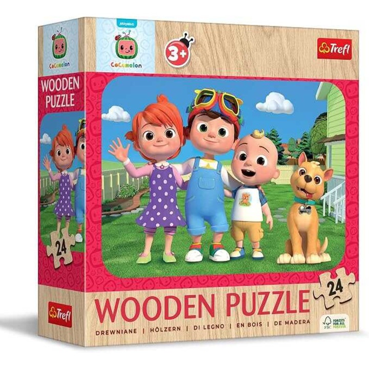 Cocomelon Trefl fa puzzle 24 darabos gyermekeknek és óvodásoknak