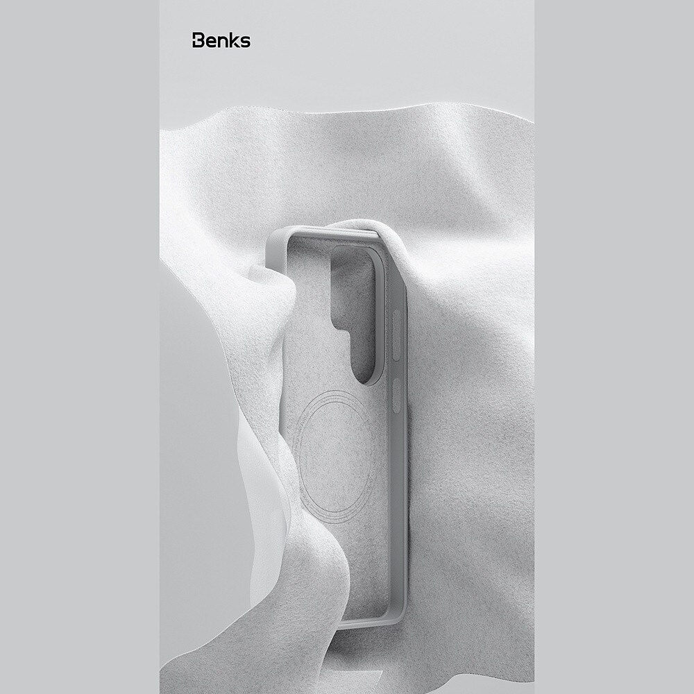 Carcasa Benks Vita Pro Silicone compatibila cu Samsung Galaxy S26 Ultra, Gri