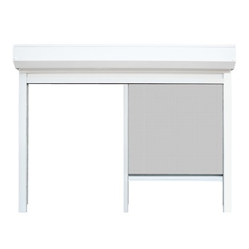 Rulouri exterioare aluminiu cu plasa insecte, alb, Sinerco, 2100mm x 1200mm Rulouri exterioare aluminiu cu plasa insecte, alb, Sinerco, 2100mm x 1200mm