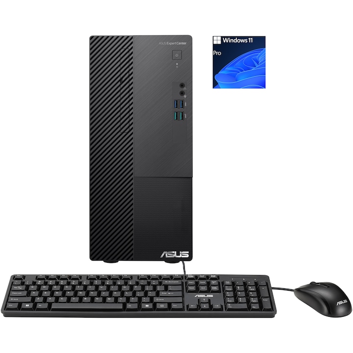 Sistem Desktop PC Gamer AMD Ryzen 5 5500 pana la 4.2 Ghz, 8 GB ram DDR4, SSD NVME 512 GB, placa video dedicata Nvidia GeForce RTX 5060 8 GB GDDR7, tower gaming RGB, 600W