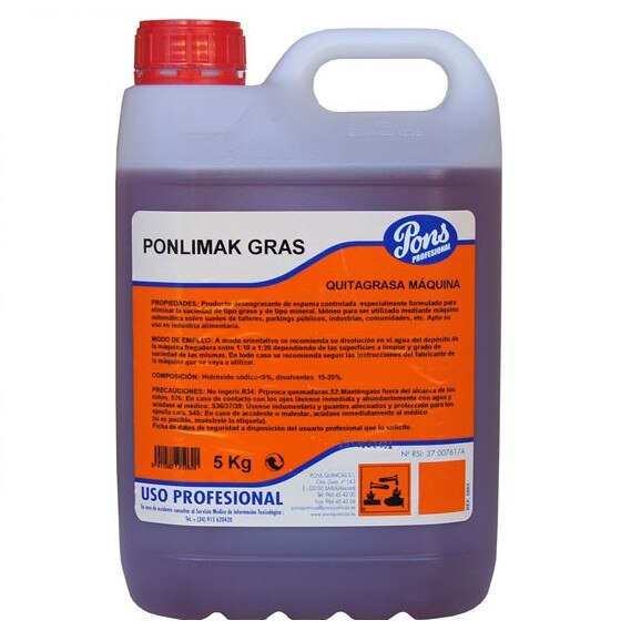 Detergent Degresant Pardoseala Pentru Masina Asevi Ponlimak Gras 5L