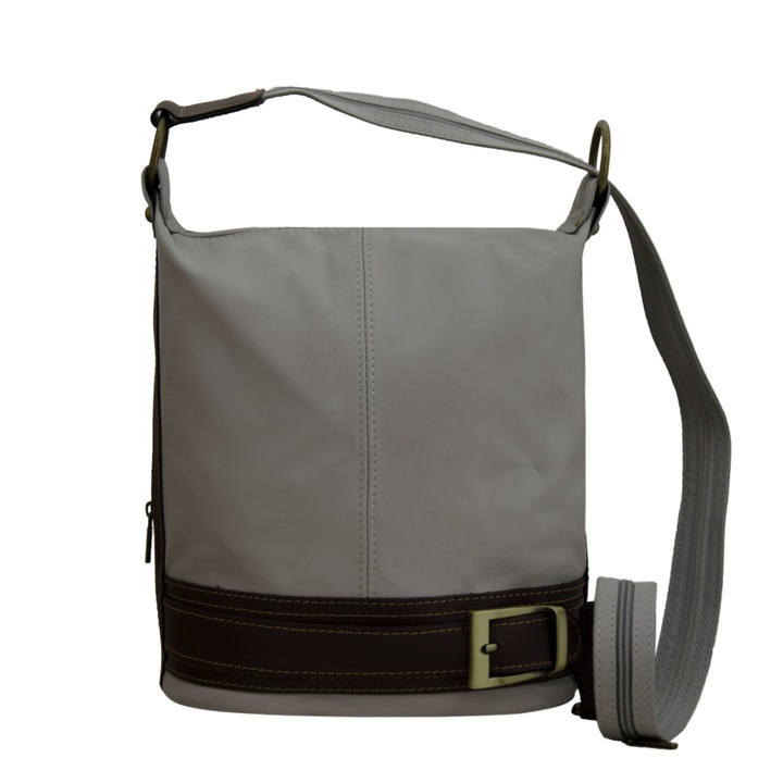 Női bőr táska, Irina, szürke