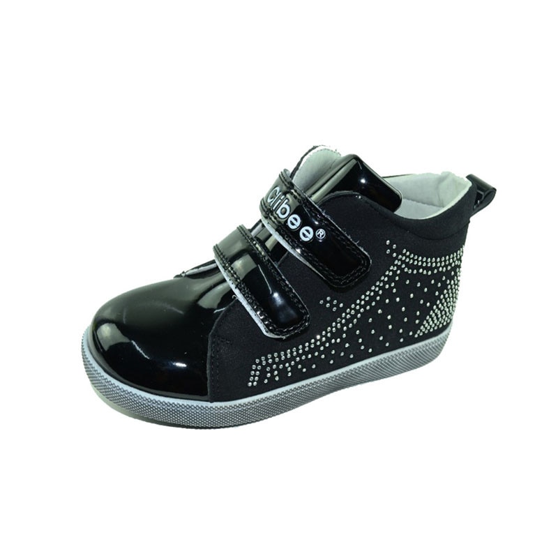 Ghete smart-casual pentru fete CLIBEE F-584, Negru