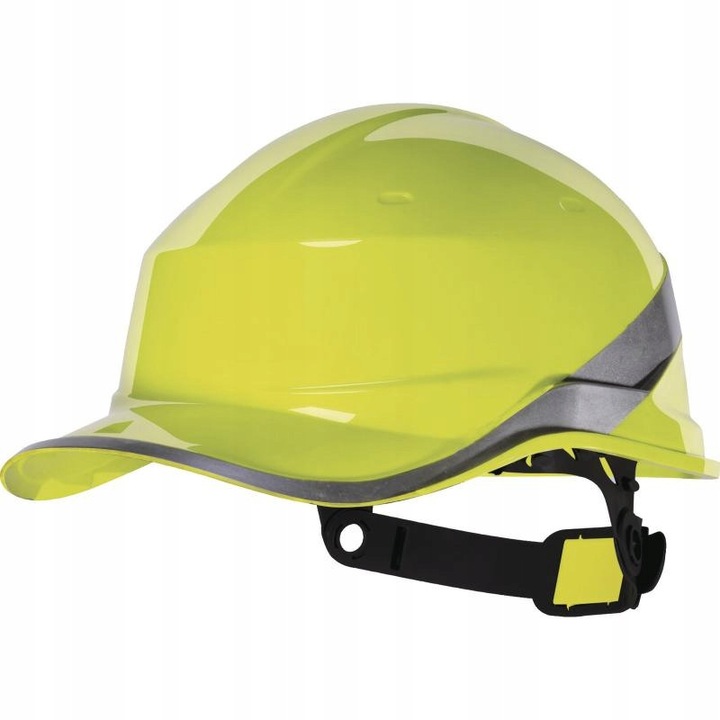 Casca de protectie ABS galbena, reglabila, Delta Plus, stil baseball