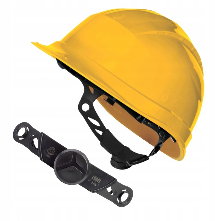 Casca de protectie industriala Quartz III Delta Plus, galbena, cu sistem Rotor