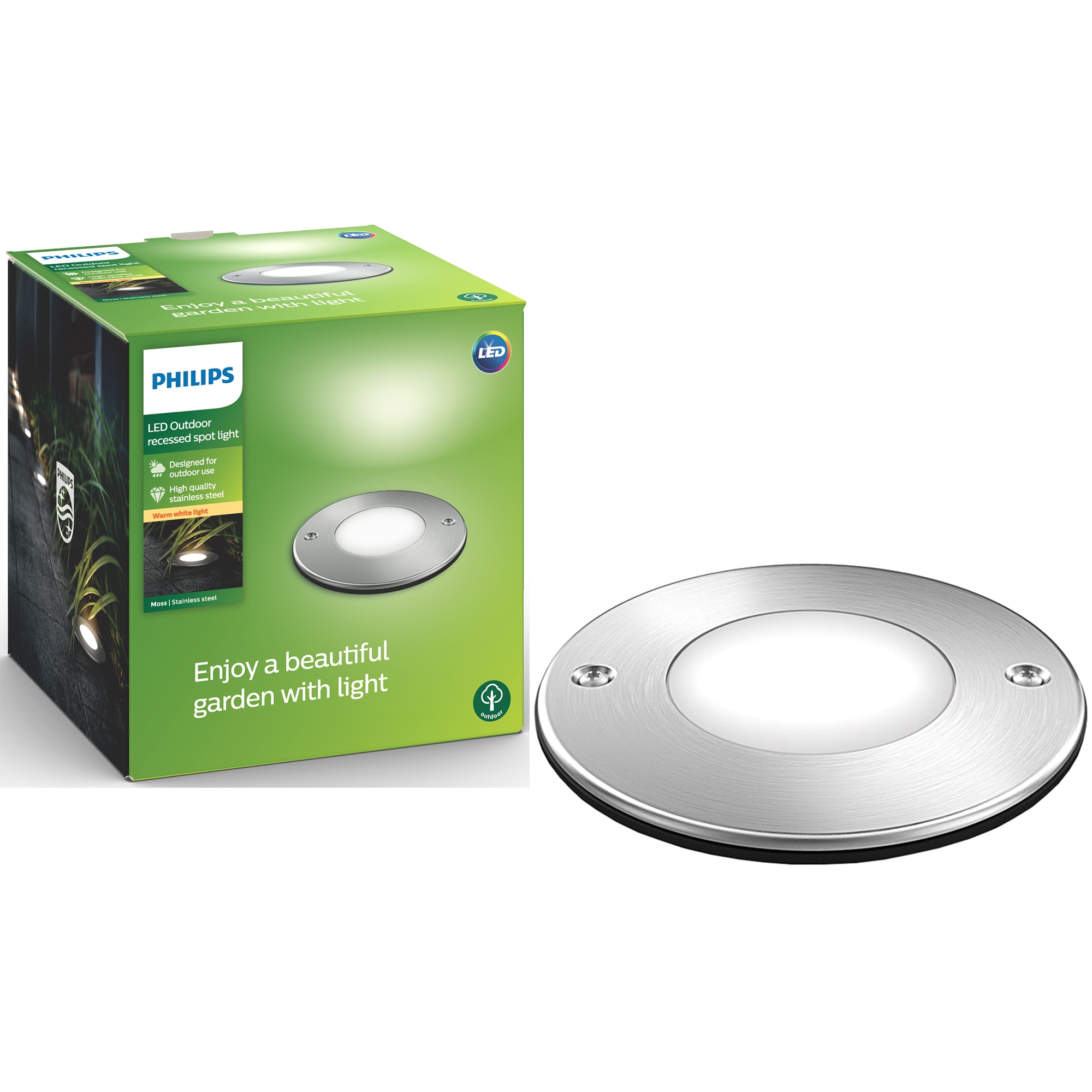 その他 PHILIPS LED Spot LED incastrat Philips myGarden Moss, pentru pardoseala, 1x3W