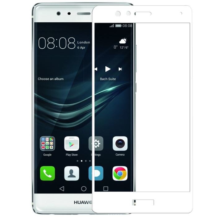 Folie protectie Profesionala, ecran sticla, pentru Huawei P9, Alba