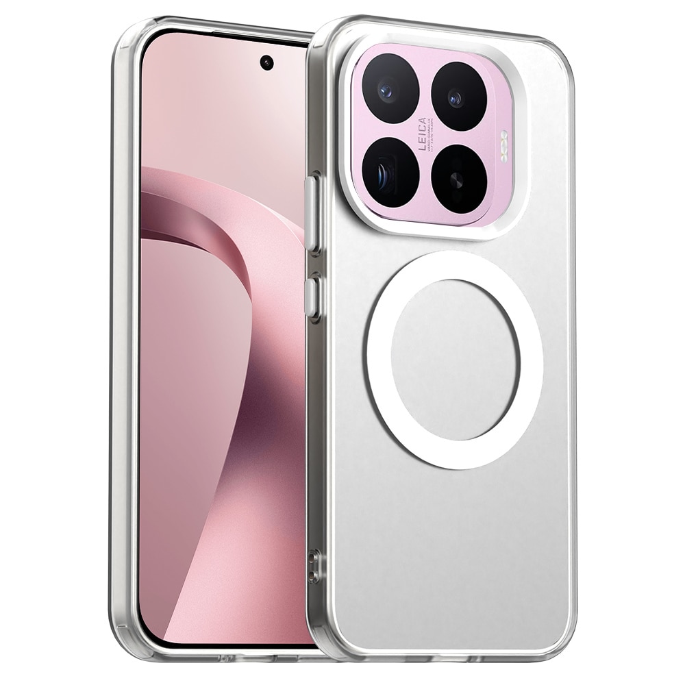 Husa pentru Xiaomi 17T DaDen® CandyCase MagSafe, Antisoc, Incarcare wireless, Butoane protejate, Alb