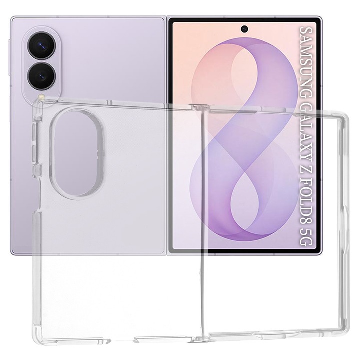 Husa pentru Samsung Galaxy Z Fold8 - Techsuit Clear Silicone - Transparent