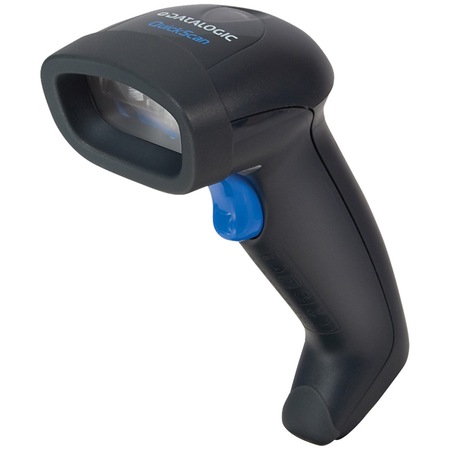 Cititor coduri de bare Datalogic QuickScan QW2120-imager, 1D, liniar, portabil, USB, negru, stand inclus