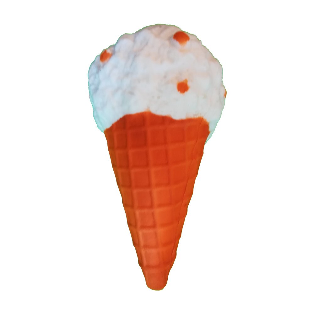 Squishy jucarie antistres pentru copii peste 8 ani - breloc inghetata cornet alba