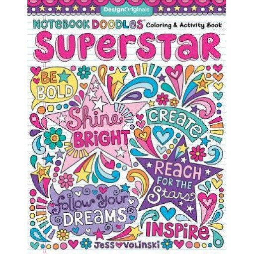 Notebook Doodles Superstar: Coloring & Activity Book, Jess Volinski (Author)