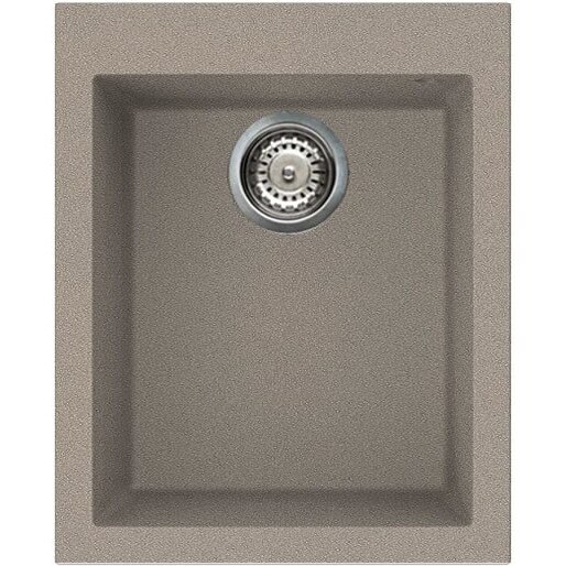 Chiuveta granitek Elleci Quadra 100, 410 x 500 mm, adancime 200 mm, Tortora G43