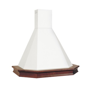 Hota decorativa rustica Vesuvio 90 cm, putere de absortie 500 mc/h, 1 motor, 3 trepte de viteza, Ivory, rama lemn natur Hota decorativa rustica Vesuvio 90 cm, putere de absortie 500 mc/h, 1 motor, 3 trepte de viteza, Ivory, rama lemn natur