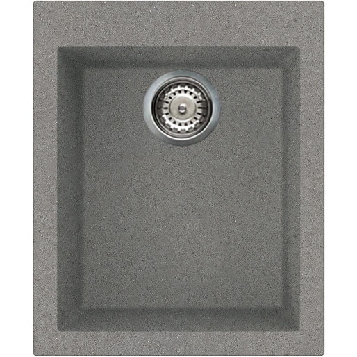 Chiuveta metaltek Elleci Quadra 100, 410 x 500 mm, adancime 200 mm, Titanium M73