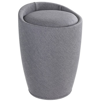 Cos de rufe 2 in 1 Wenko Candy, 20l, Material textil, Gri Cos de rufe 2 in 1 Wenko Candy, 20l, Material textil, Gri